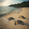 How to Measure Movements of the Magnetic Pole Using Only Turtles?